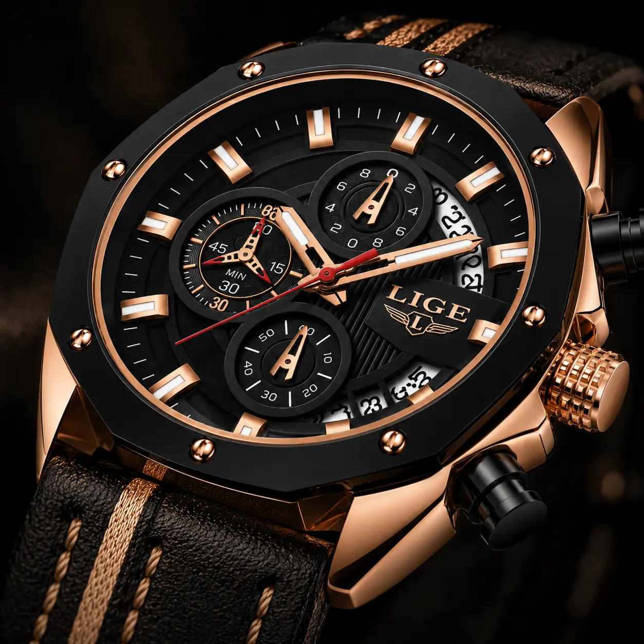 Vue detaillee de Montre Chronographe Sport